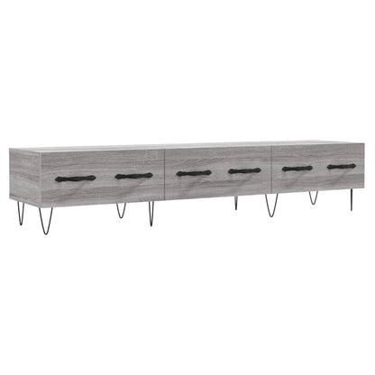 Tv-Meubel 50X36X30 Cm Bewerkt Hout Eikenkleurig Grijs sonoma
