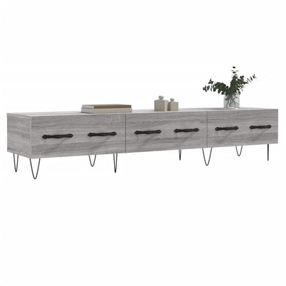 Tv-Meubel 50X36X30 Cm Bewerkt Hout Eikenkleurig Grijs sonoma