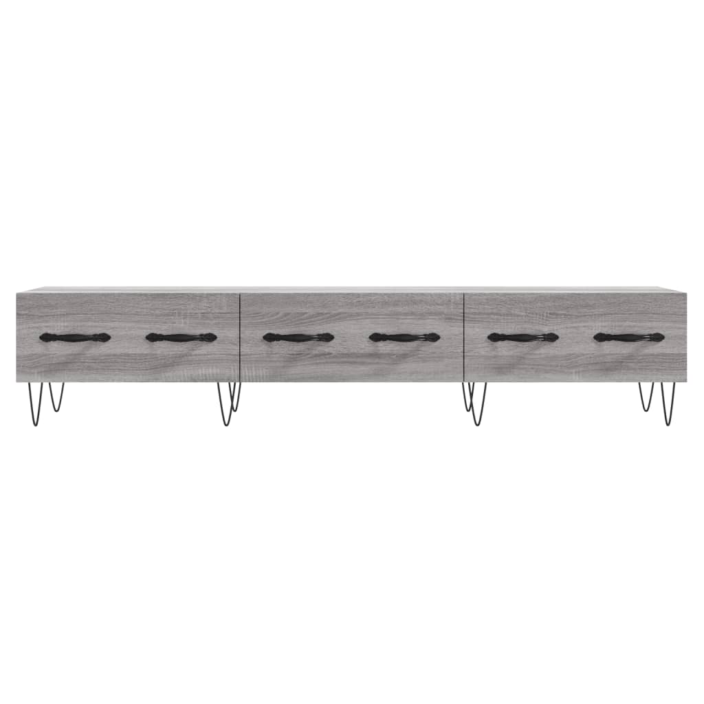 Tv-Meubel 50X36X30 Cm Bewerkt Hout Eikenkleurig Grijs sonoma