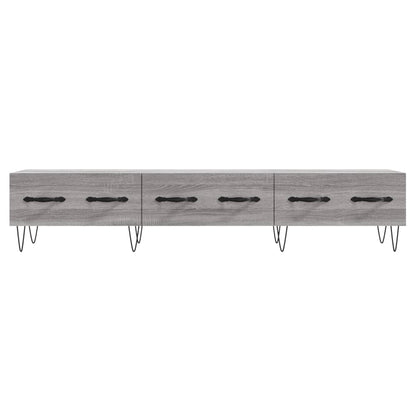 Tv-Meubel 50X36X30 Cm Bewerkt Hout Eikenkleurig Grijs sonoma