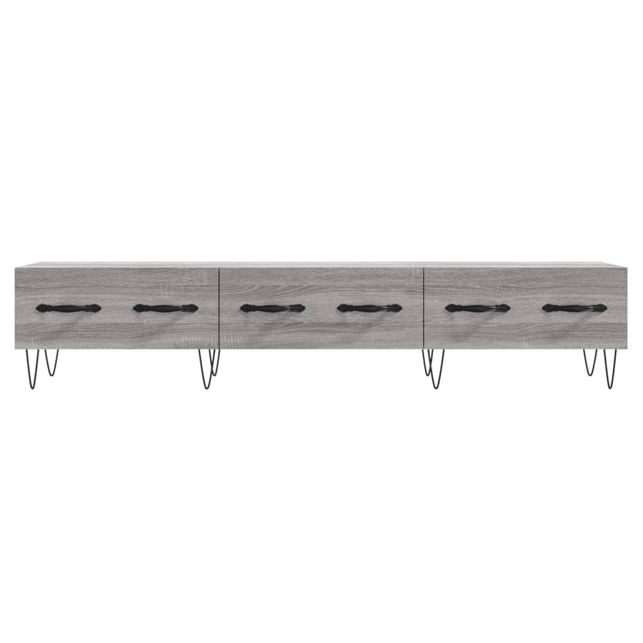 Tv-Meubel 50X36X30 Cm Bewerkt Hout Eikenkleurig Grijs sonoma