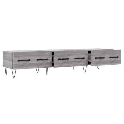 Tv-Meubel 50X36X30 Cm Bewerkt Hout Eikenkleurig Grijs sonoma