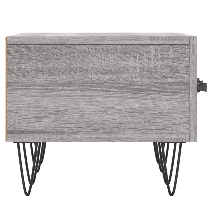 Tv-Meubel 50X36X30 Cm Bewerkt Hout Eikenkleurig Grijs sonoma