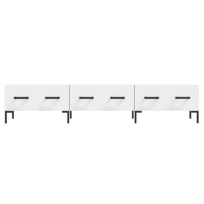 Tv-Meubel 50X36X30 Cm Bewerkt Hout Wit