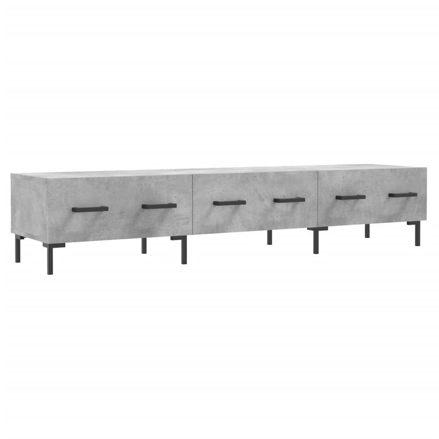 Tv-Meubel 50X36X30 Cm Bewerkt Hout Betongrijs