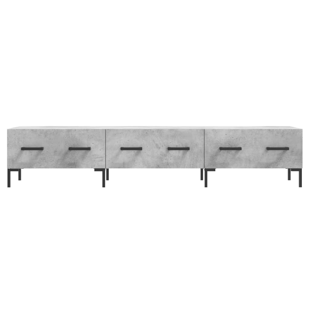 Tv-Meubel 50X36X30 Cm Bewerkt Hout Betongrijs