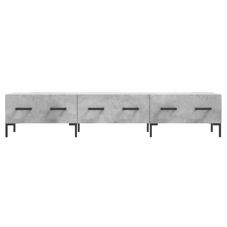 Tv-Meubel 50X36X30 Cm Bewerkt Hout Betongrijs