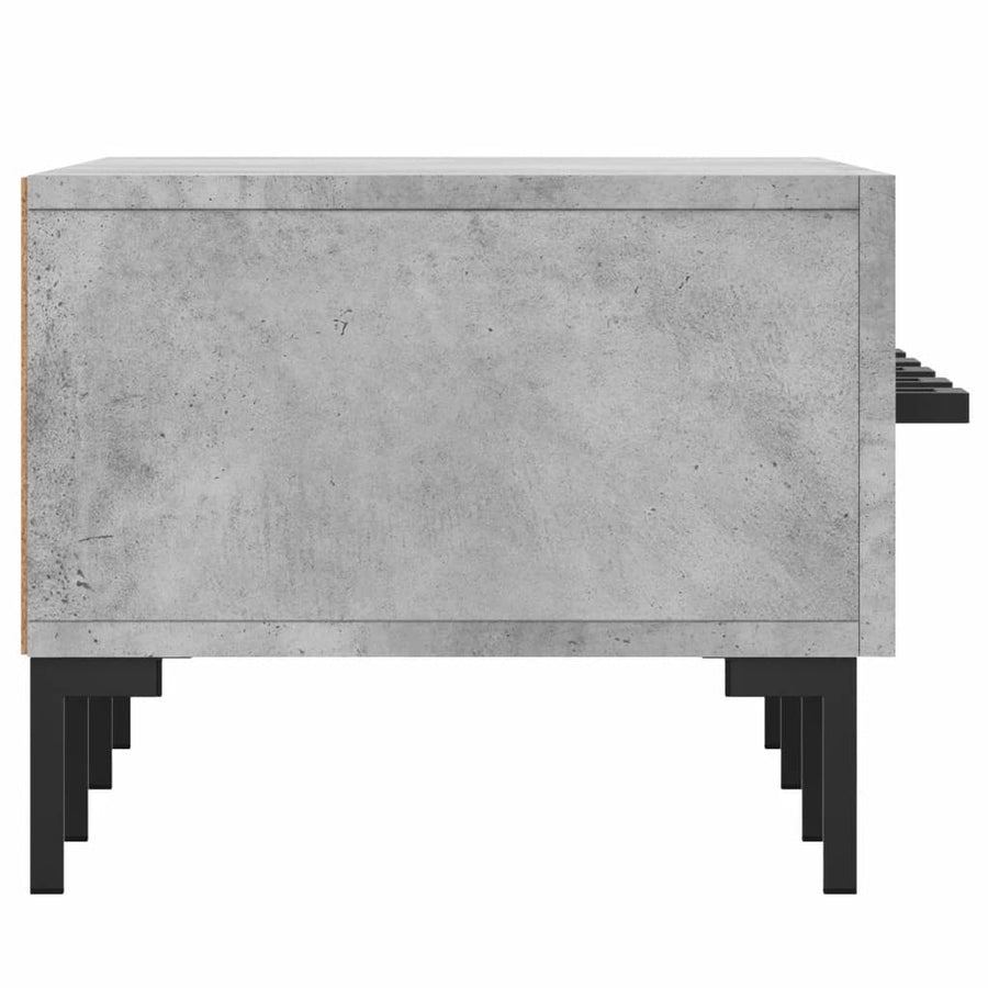 Tv-Meubel 50X36X30 Cm Bewerkt Hout Betongrijs