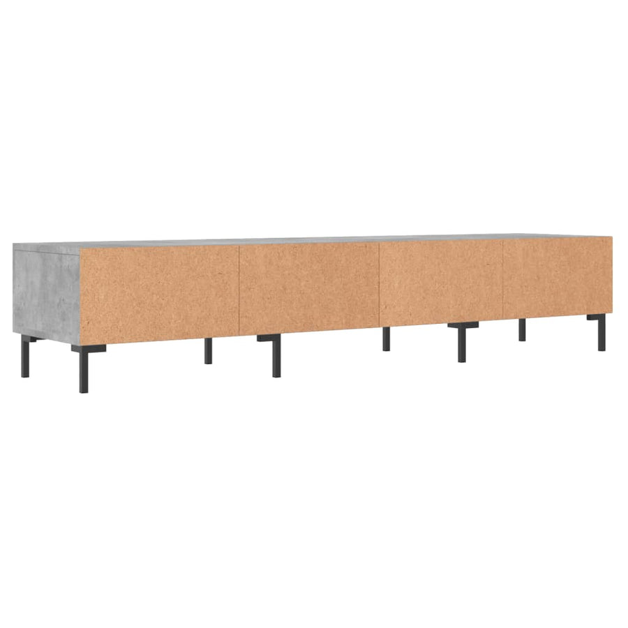 Tv-Meubel 50X36X30 Cm Bewerkt Hout Betongrijs