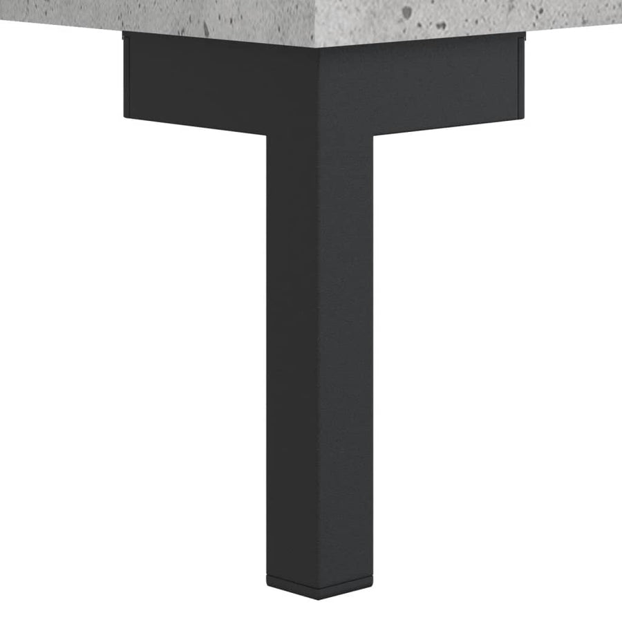 Tv-Meubel 50X36X30 Cm Bewerkt Hout Betongrijs