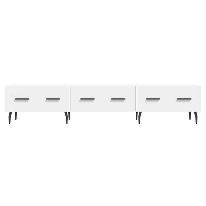 Tv-Meubel 50X36X30 Cm Bewerkt Hout Wit