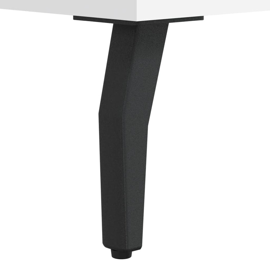 Tv-Meubel 50X36X30 Cm Bewerkt Hout Wit
