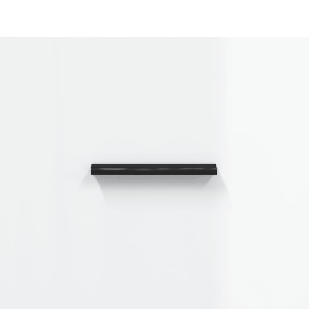 Tv-Meubel 50X36X30 Cm Bewerkt Hout Hoogglans wit