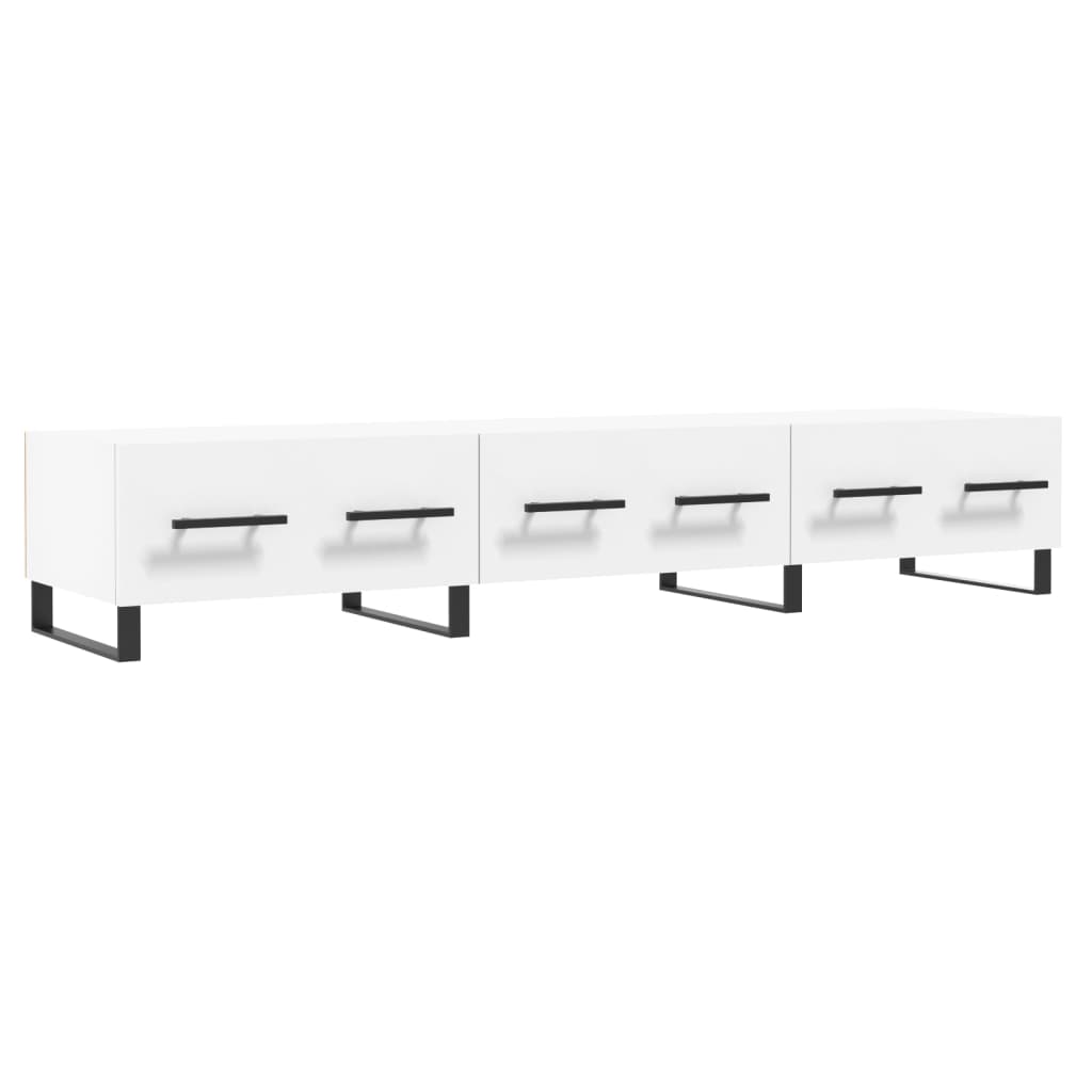 Tv-Meubel 50X36X30 Cm Bewerkt Hout Wit