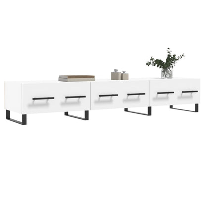 Tv-Meubel 50X36X30 Cm Bewerkt Hout Wit