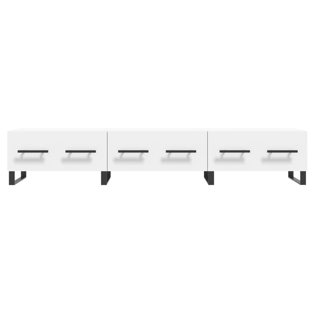 Tv-Meubel 50X36X30 Cm Bewerkt Hout Wit