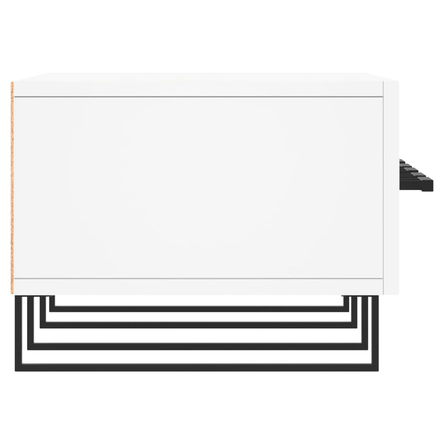 Tv-Meubel 50X36X30 Cm Bewerkt Hout Wit