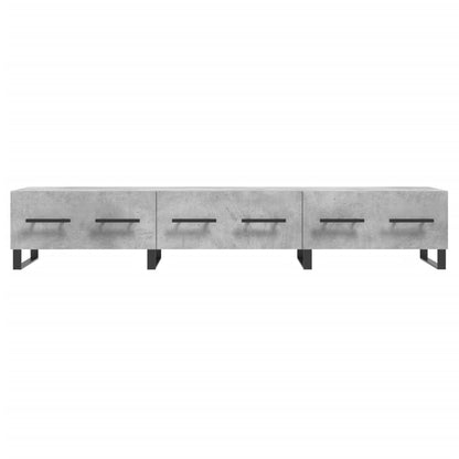 Tv-Meubel 50X36X30 Cm Bewerkt Hout Betongrijs