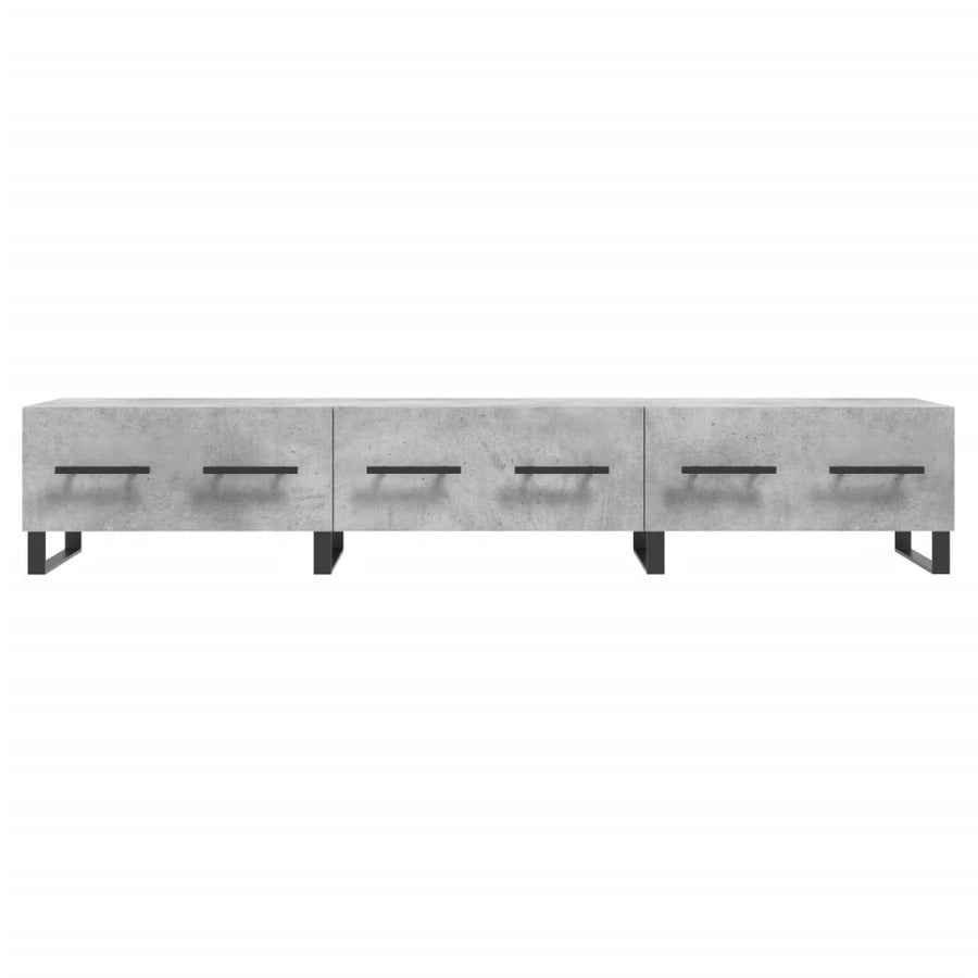 Tv-Meubel 50X36X30 Cm Bewerkt Hout Betongrijs