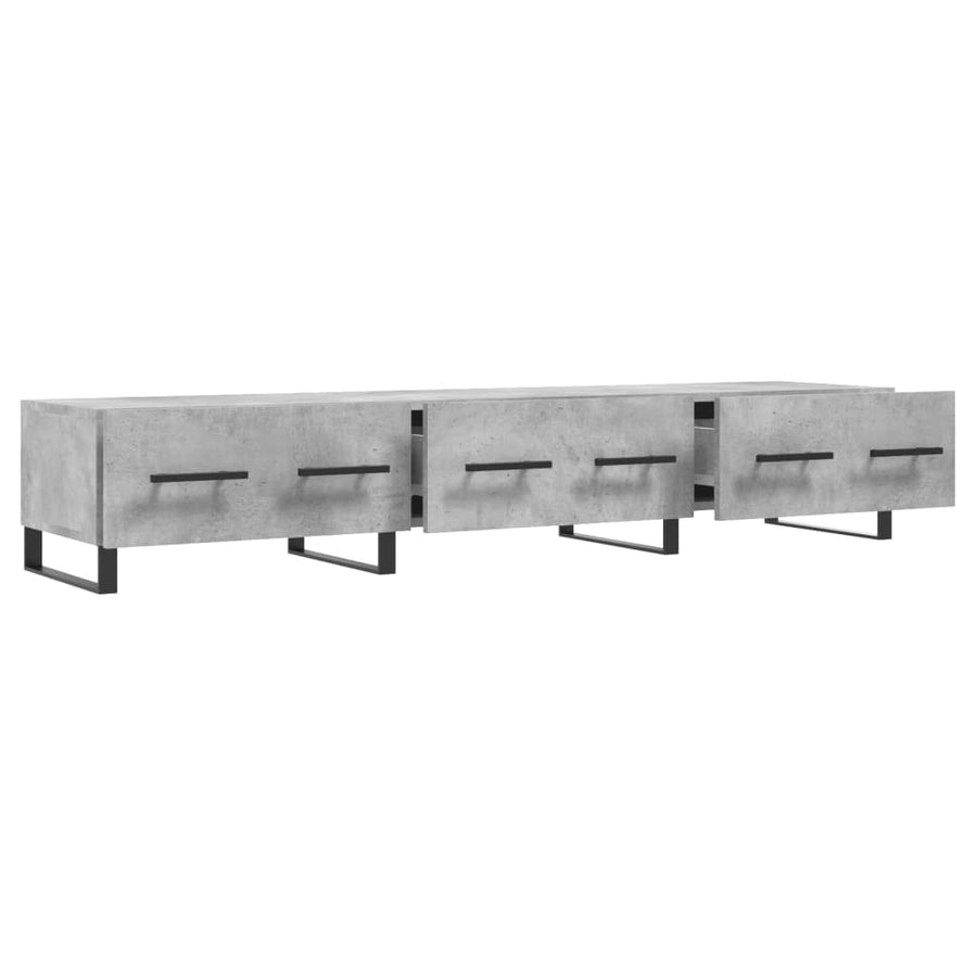Tv-Meubel 50X36X30 Cm Bewerkt Hout Betongrijs