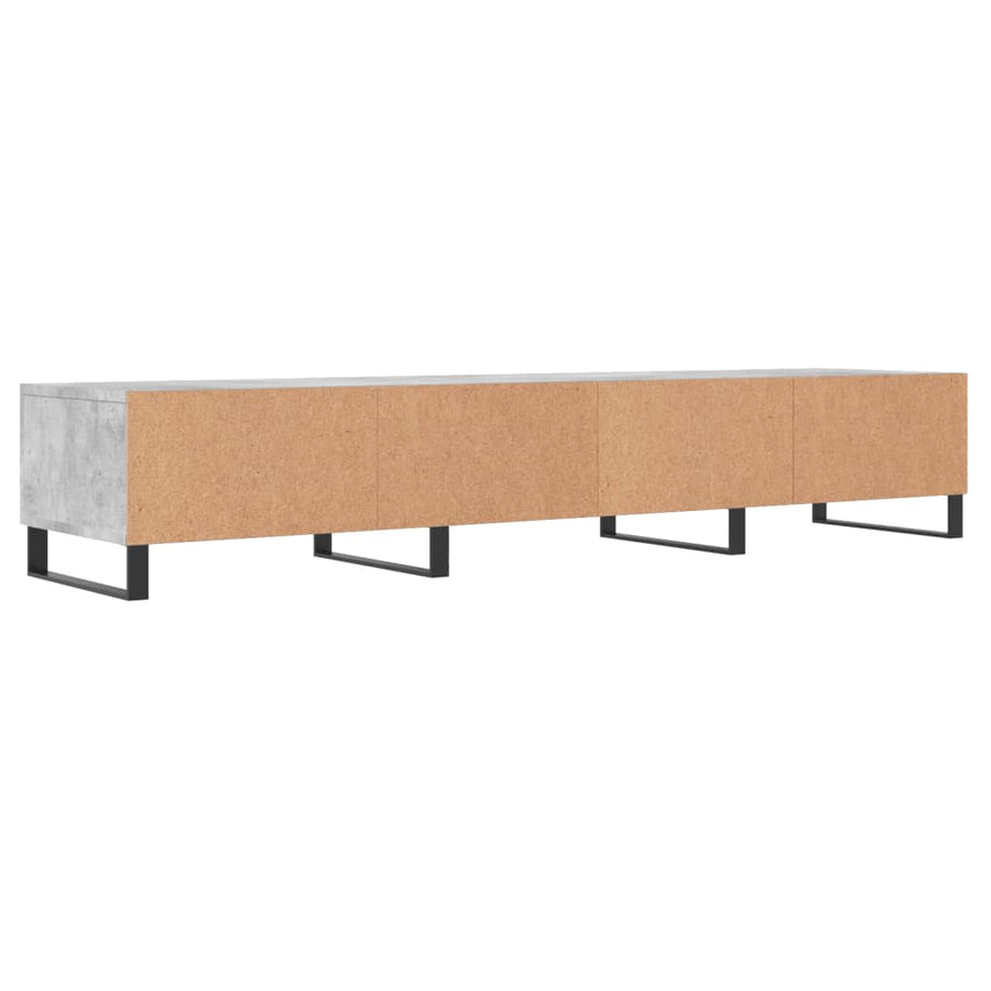 Tv-Meubel 50X36X30 Cm Bewerkt Hout Betongrijs