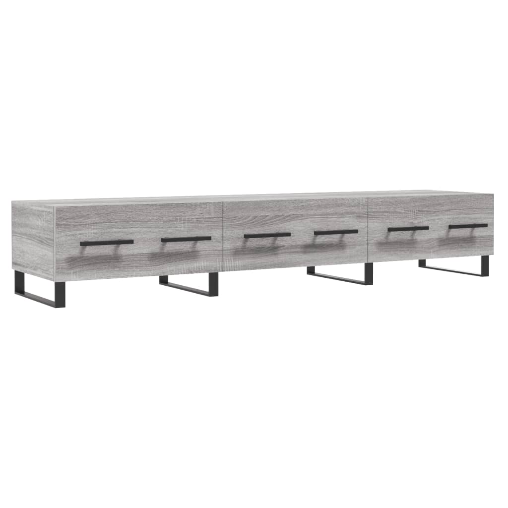 Tv-Meubel 50X36X30 Cm Bewerkt Hout Eikenkleurig Grijs sonoma