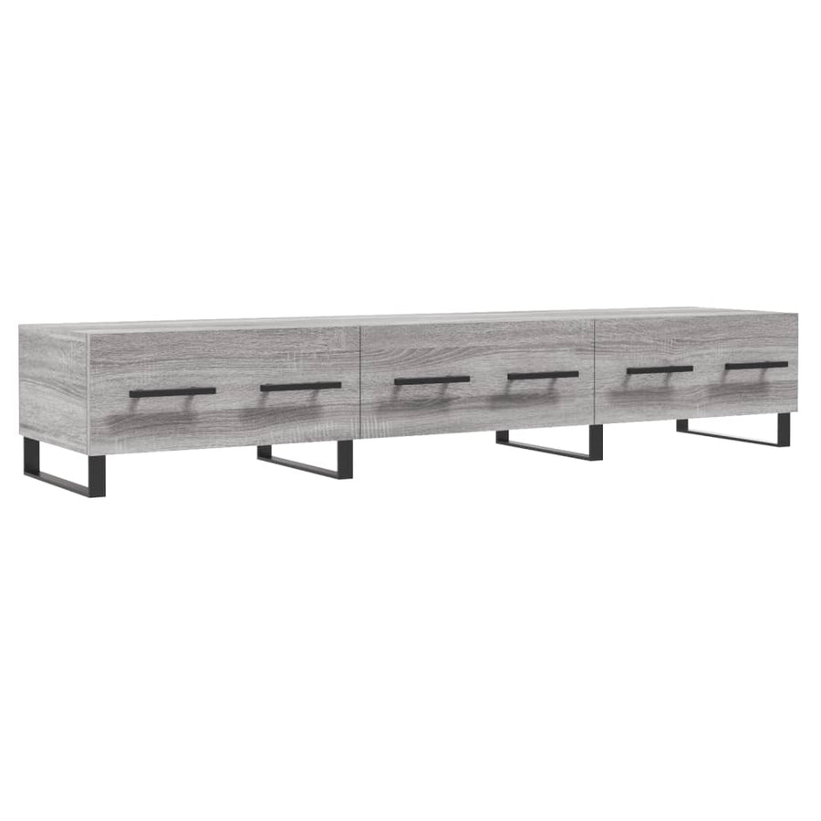 Tv-Meubel 50X36X30 Cm Bewerkt Hout Eikenkleurig Grijs sonoma