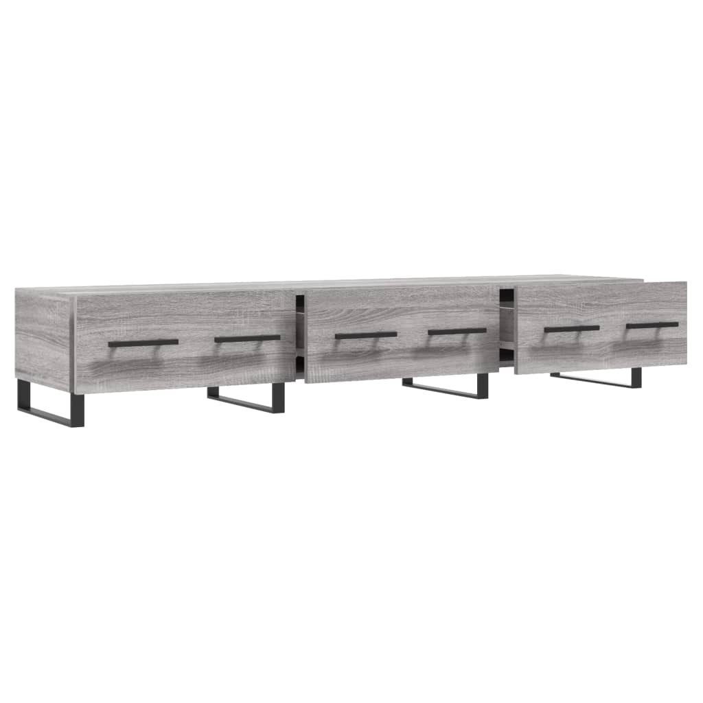 Tv-Meubel 50X36X30 Cm Bewerkt Hout Eikenkleurig Grijs sonoma