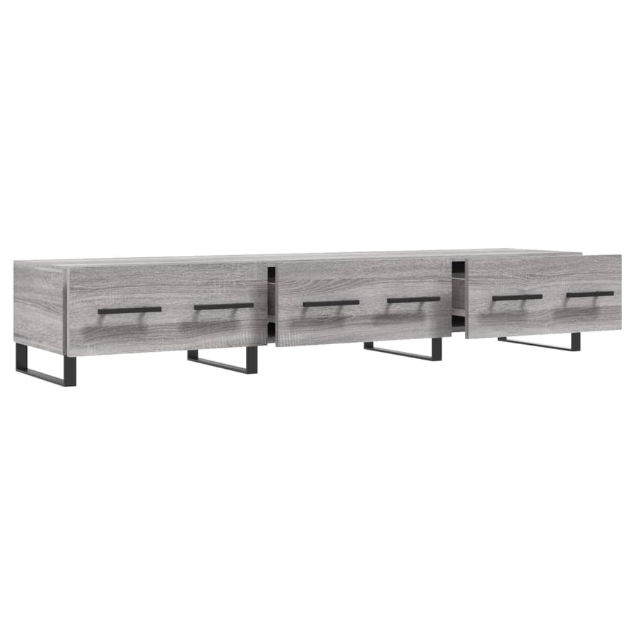 Tv-Meubel 50X36X30 Cm Bewerkt Hout Eikenkleurig Grijs sonoma