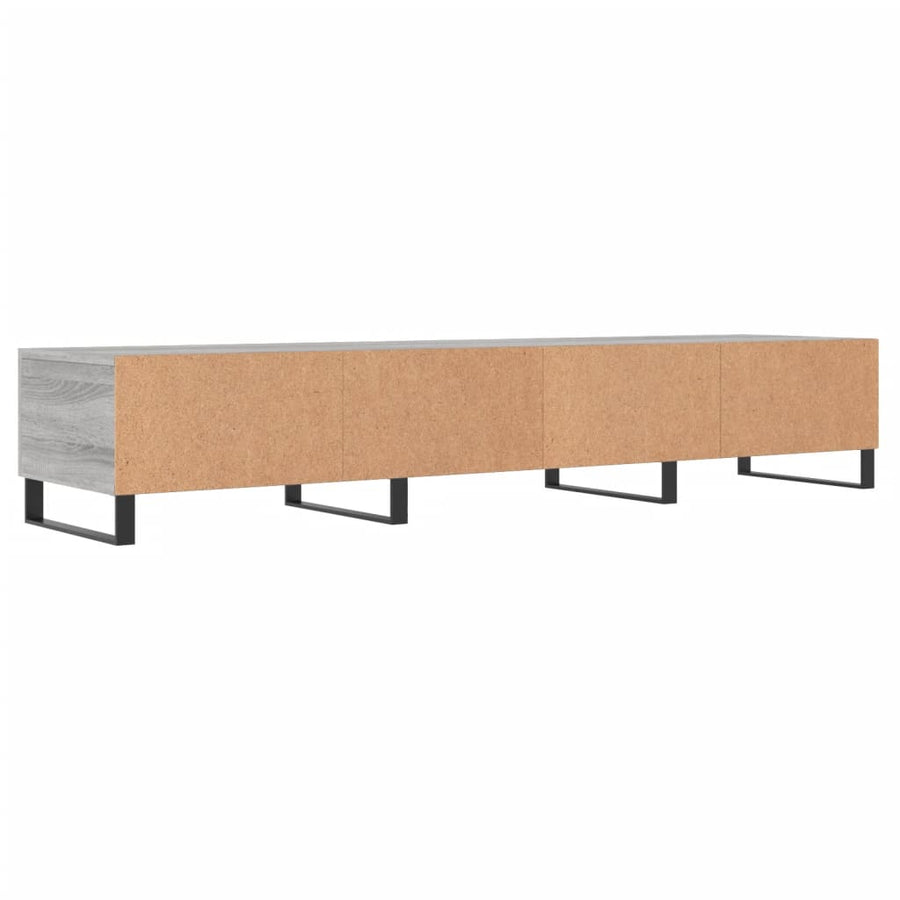 Tv-Meubel 50X36X30 Cm Bewerkt Hout Eikenkleurig Grijs sonoma