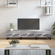 Tv-meubel 150x36x30 cm grijs bewerkt hout