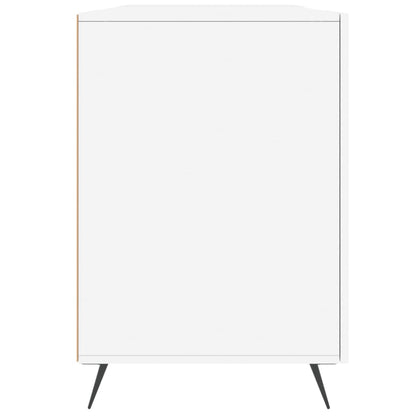 Bureau 140X50X75 Cm Bewerkt Hout Wit