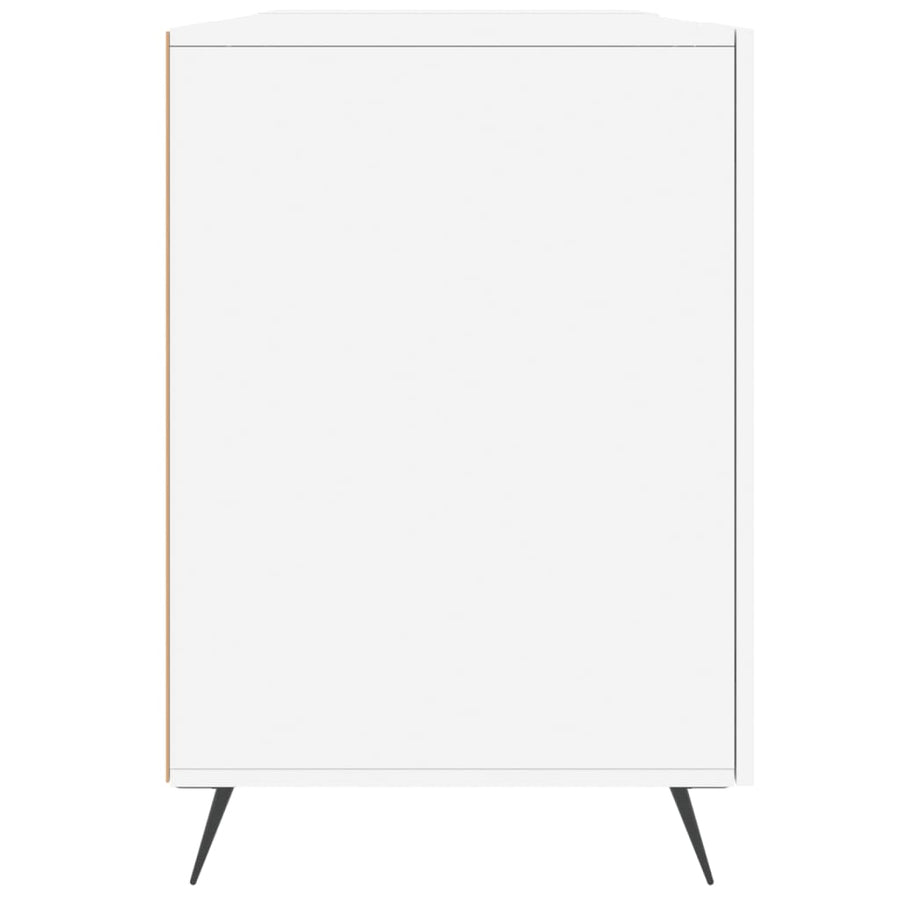 Bureau 140X50X75 Cm Bewerkt Hout Wit