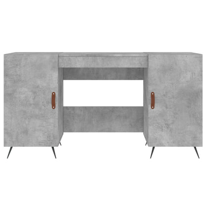 Bureau 140X50X75 Cm Bewerkt Hout Betongrijs