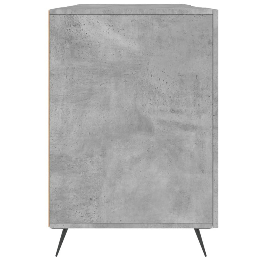 Bureau 140X50X75 Cm Bewerkt Hout Betongrijs