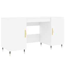 Bureau 140X50X75 Cm Bewerkt Hout Wit