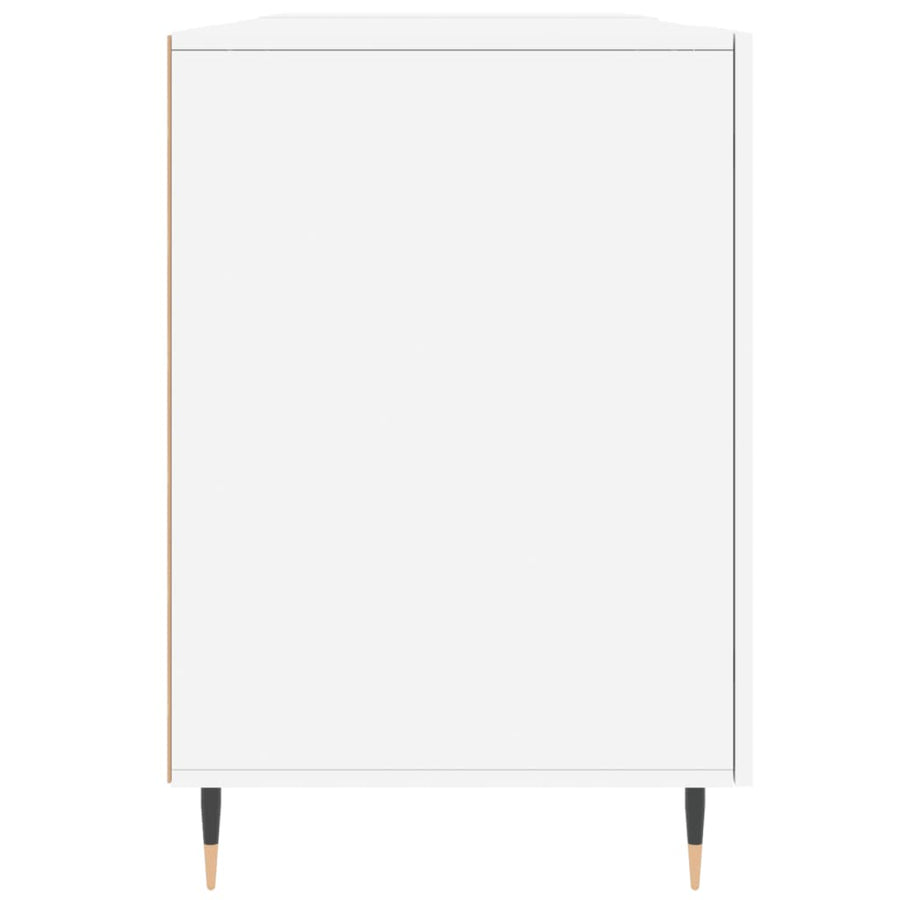 Bureau 140X50X75 Cm Bewerkt Hout Wit