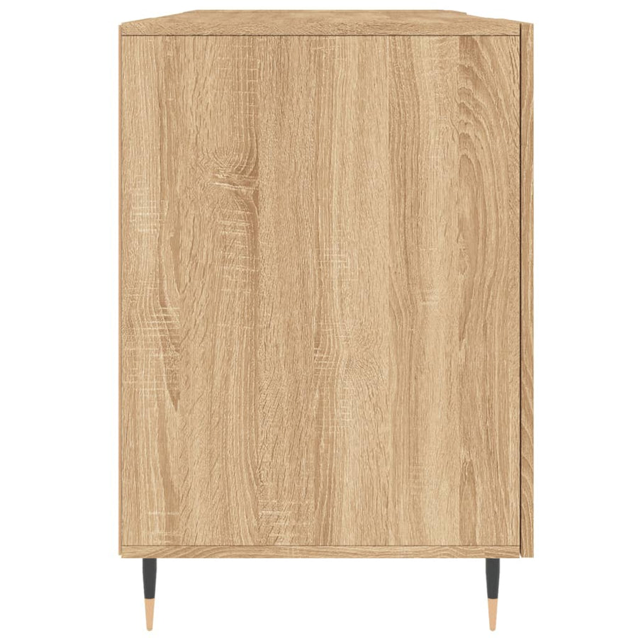 Bureau 140x50x75 cm bewerkt hout sonoma eikenkleurig