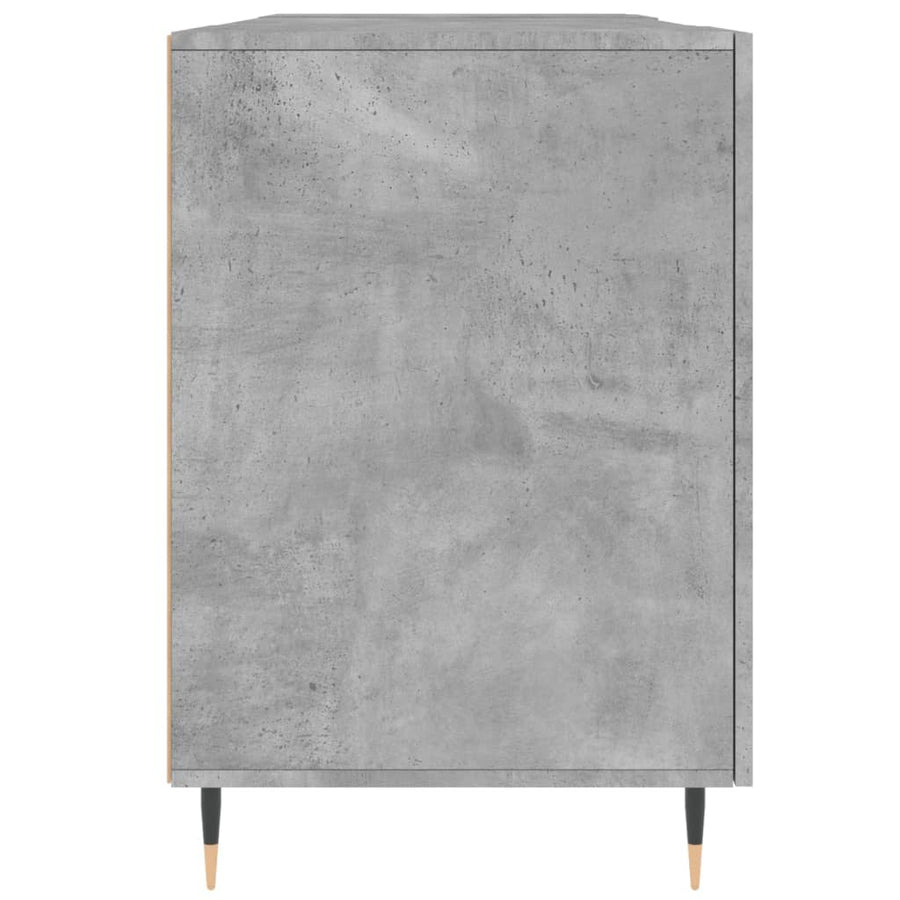 Bureau 140X50X75 Cm Bewerkt Hout Betongrijs