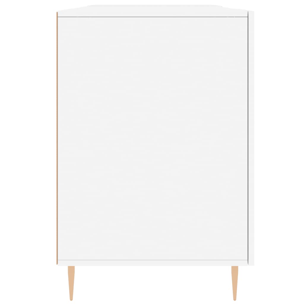 Bureau 140X50X75 Cm Bewerkt Hout Wit