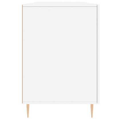 Bureau 140X50X75 Cm Bewerkt Hout Wit