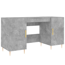 Bureau 140X50X75 Cm Bewerkt Hout Betongrijs