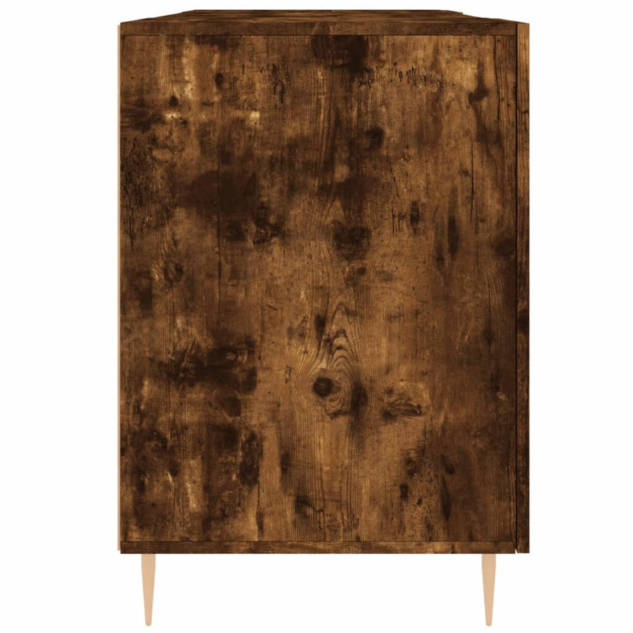 Bureau 140X50X75 Cm Bewerkt Hout Kleurig Gerookt eiken