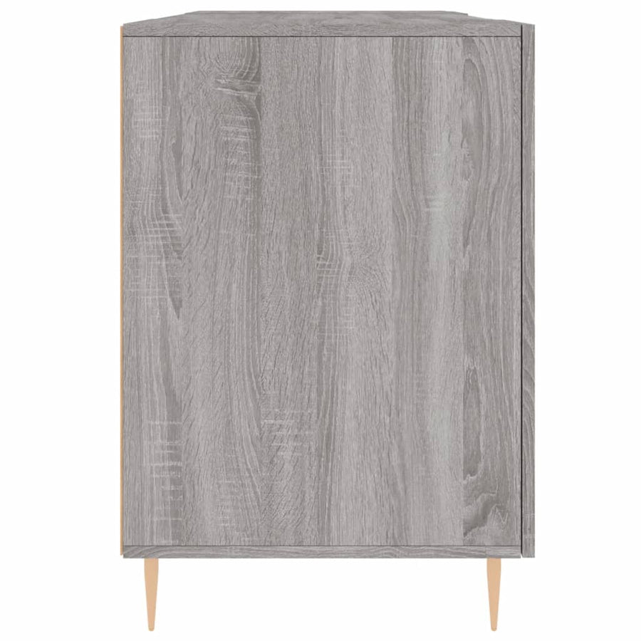 Bureau 140X50X75 Cm Bewerkt Hout Eikenkleurig Grijs sonoma