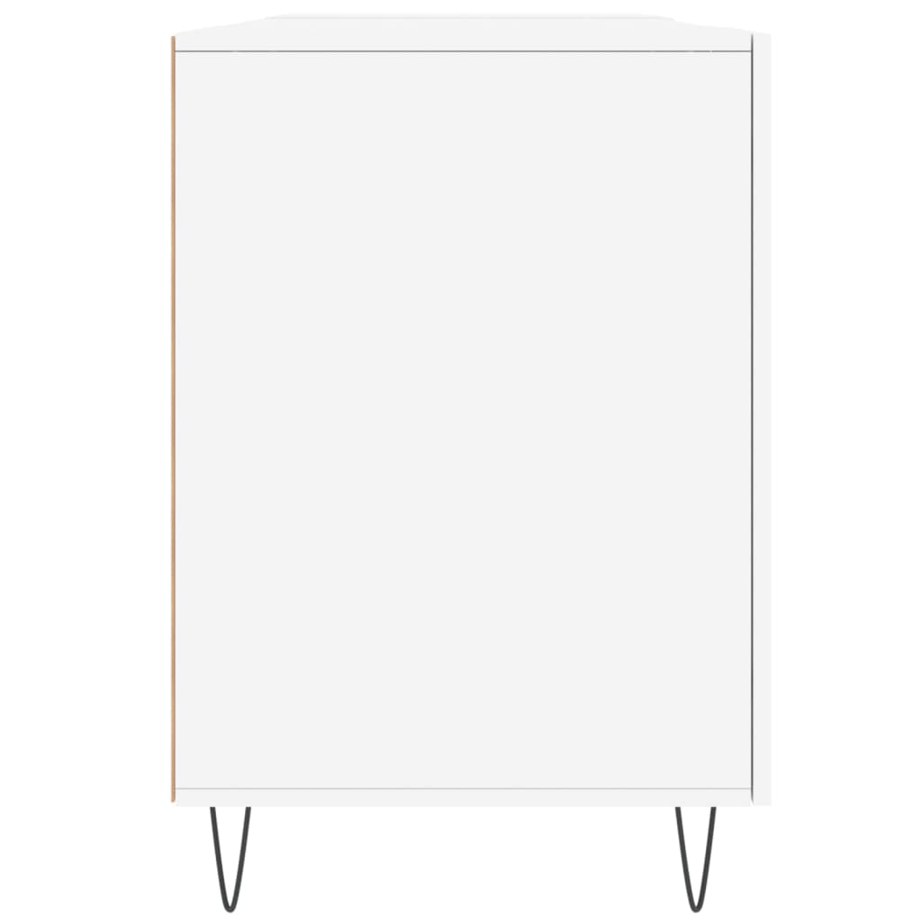 Bureau 140X50X75 Cm Bewerkt Hout Wit