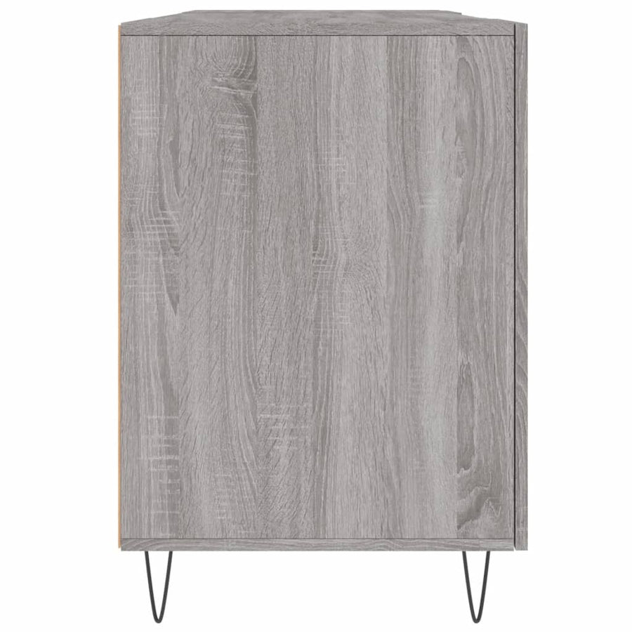 Bureau 140X50X75 Cm Bewerkt Hout Grijs Sonoma Eikenkleurig