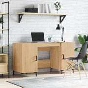 Bureau 140x50x75 cm bewerkt hout sonoma eiken
