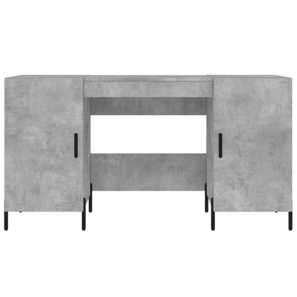 Bureau 140X50X75 Cm Bewerkt Hout Betongrijs