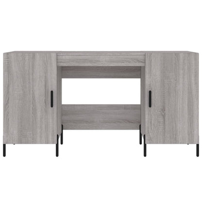 Bureau 140X50X75 Cm Bewerkt Hout Grijs Sonoma Eikenkleurig