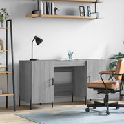 Bureau 140x50x75 cm grijs sonoma eiken